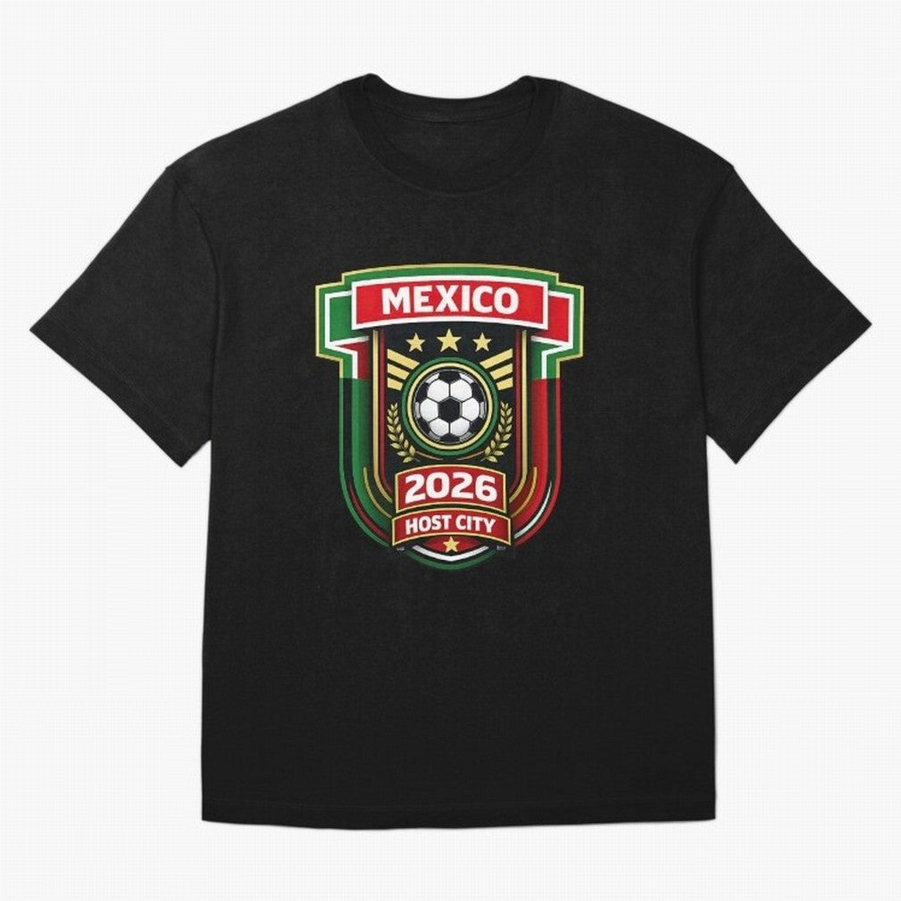 Mexico 2026 World Cup Host City Logo Classic T-Shirt Show Your Love for FIFA World Cup 2026 USA Canada Mexico Spirit, Driven by Spain, CR7 and Messi, Goal Celebration Energy, Supporter Heritage, Football Icons and Worldwide Tournament Joy; Built