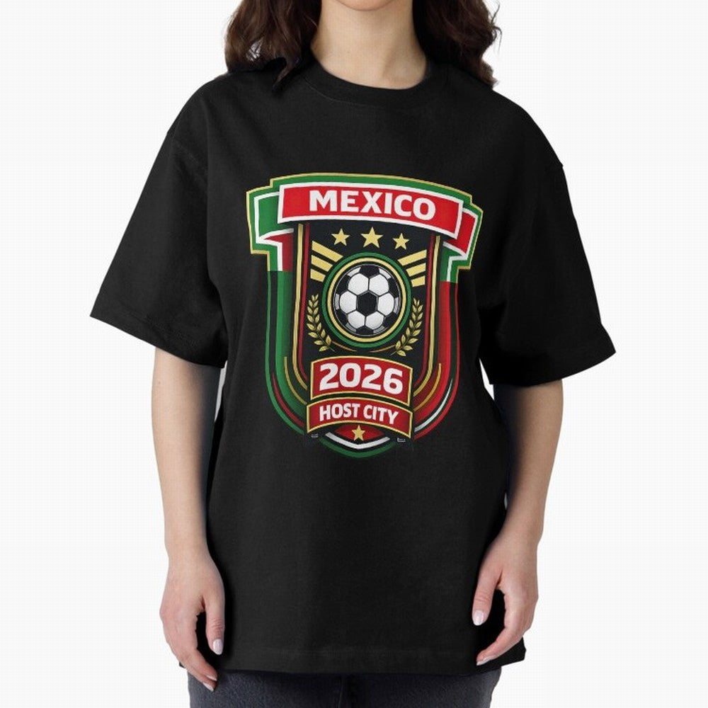 Mexico 2026 World Cup Host City Logo Classic T-Shirt Show Your Love for FIFA World Cup 2026 USA Canada Mexico Spirit, Driven by Spain, CR7 and Messi, Goal Celebration Energy, Supporter Heritage, Football Icons and Worldwide Tournament Joy; Built