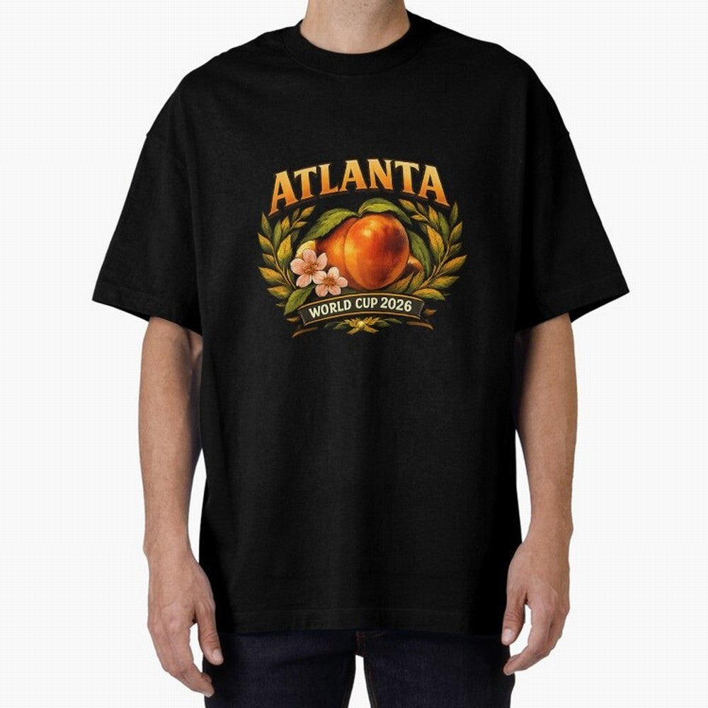 Atlanta 2026 World Cup Host City ¡ª Georgia Peach Laurel Wreath Classic T-Shirt Remember Match Day Hype around FIFA World Cup 2026 Group Stage, Mbappe and Neymar, Netherlands, Stadium Memories, Football Loyalty, International Chants and