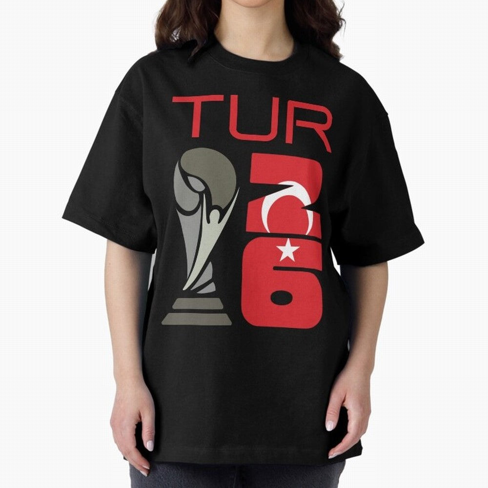 Turkey 2026 Soccer World Cup Trophy Turkish Flag Design Classic T-Shirt Honor the Beautiful Game during FIFA World Cup 2026 Group Stage for Fans of Cristiano Ronaldo, Haaland and CR7 and Portugal, Bringing Match Day Excitement, Supporter Culture,