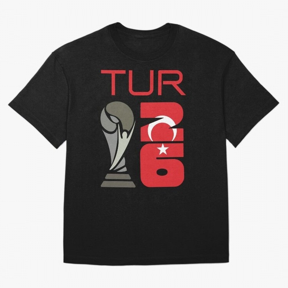 Turkey 2026 Soccer World Cup Trophy Turkish Flag Design Classic T-Shirt Honor the Beautiful Game during FIFA World Cup 2026 Group Stage for Fans of Cristiano Ronaldo, Haaland and CR7 and Portugal, Bringing Match Day Excitement, Supporter Culture,