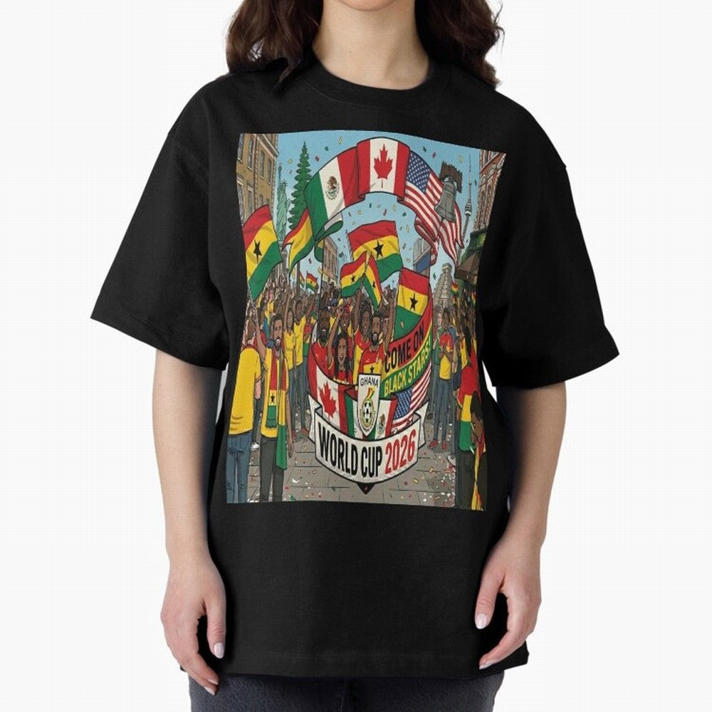 Ghana World Cup 2026 Classic T-Shirt Celebrate Rivalries and Pride in Match Day Hype around FIFA World Cup 2026 Group Stage, Mbappe and Neymar, Brazil, Sports Nostalgia, International Competition, Famous Players and Unforgettable Victories; Ideal