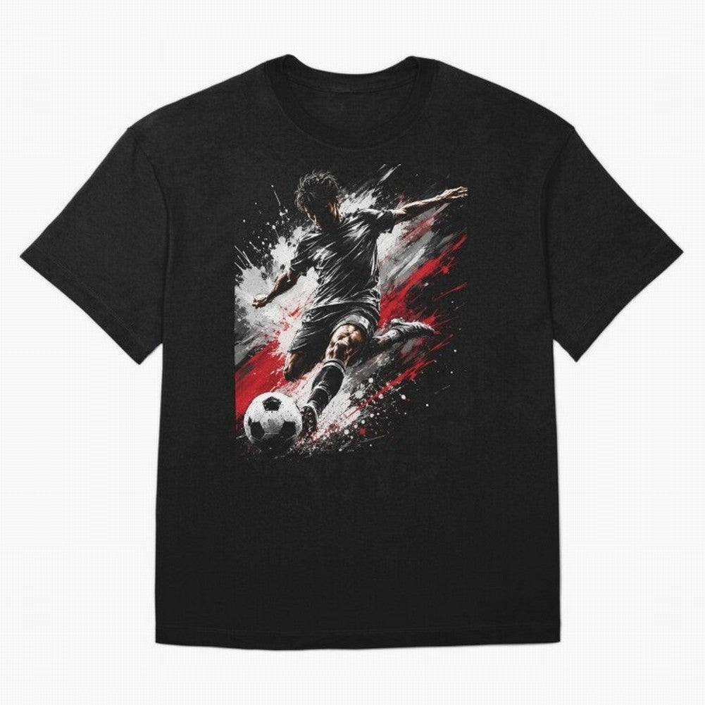 Football player Classic T-Shirt Show Championship Spirit for FIFA World Cup 2026 USA Canada Mexico for Fans of Messi and Cristiano Ronaldo and Portugal, Spain and Germany, Bringing Football Festival Excitement, Trophy Ambitions, Country Rivalries