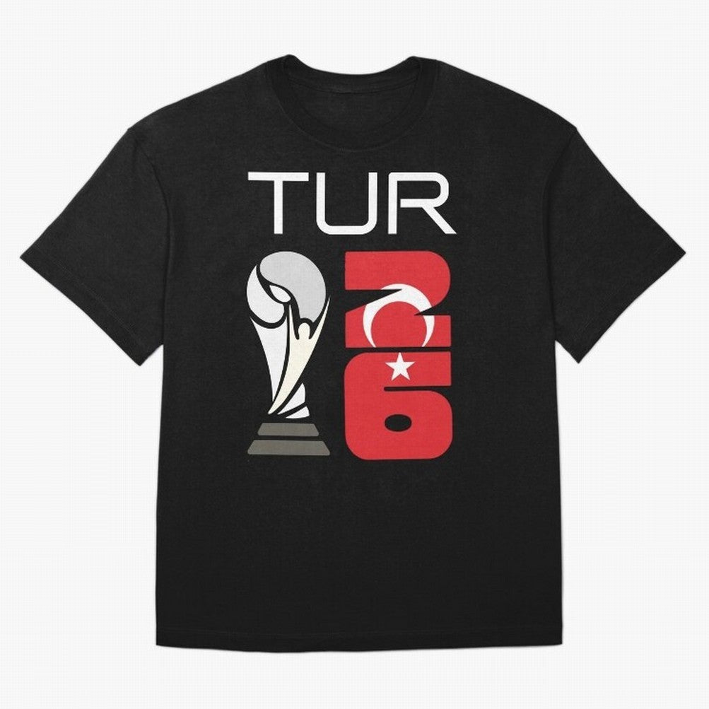 Turkey 2026 Soccer World Cup Trophy Turkish Flag Design Classic T-Shirt Feel the Roar of FIFA World Cup 2026 Group Stage Featuring Neymar, Brazil, Portugal and Argentina Energy, Game Day Rituals, Football Legends, Country Pride and the Road to the
