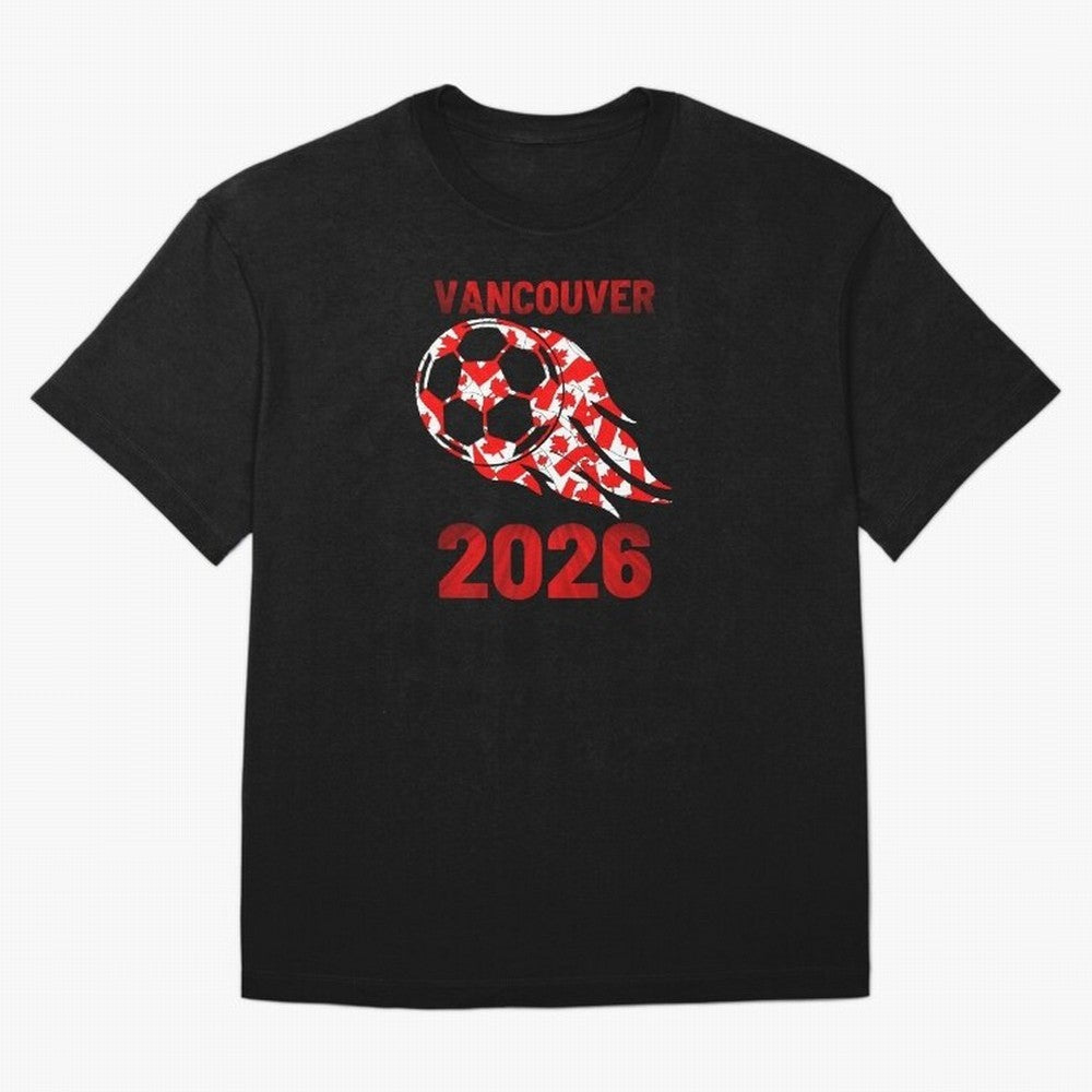 Vancouver Canada 2026 World Cup Soccer #8 Classic T-Shirt Bring Match Day Fire to FIFA World Cup 2026 USA Canada Mexico for Fans of Cristiano Ronaldo and Spain, Bringing Football Festival Excitement, Trophy Ambitions, Country Rivalries and Star