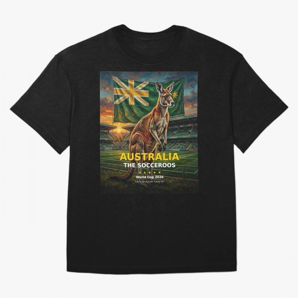 Australia Socceroos - World Cup 2026 Soccer Fan Tee Classic T-Shirt Celebrate Football Heritage in FIFA World Cup 2026 USA Canada Mexico Spirit, Featuring France, Neymar, Supporter Pride, Iconic Celebrations, Legendary Names and Global Match Day