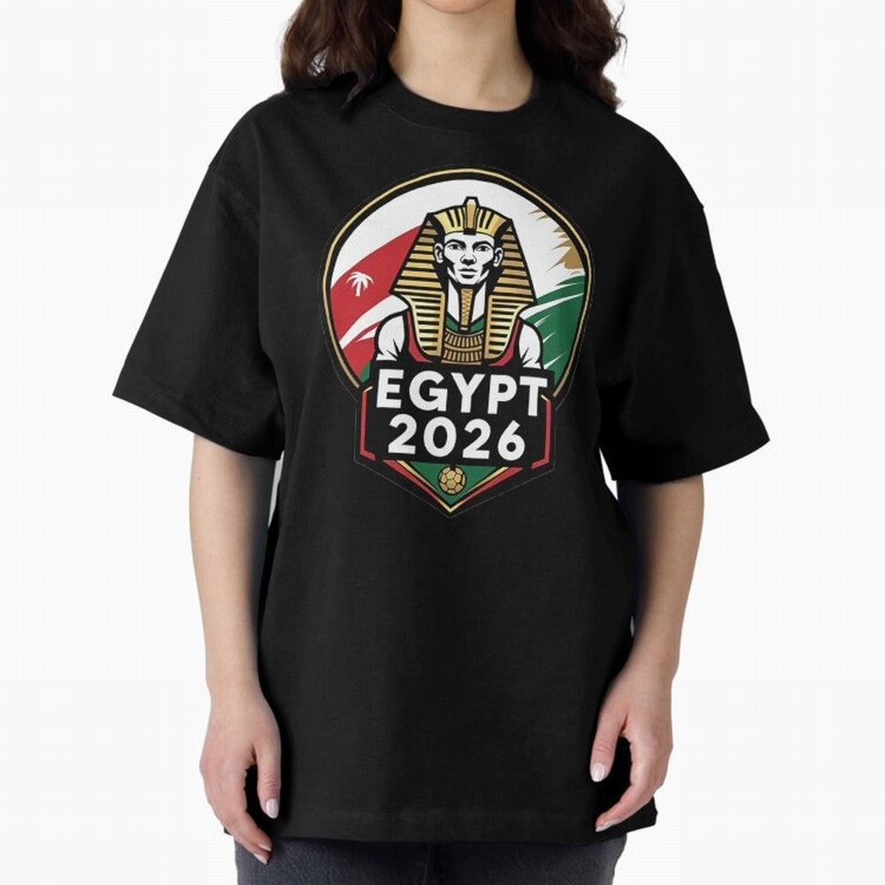 Egypt 2026 Sports Classic T-Shirt Honor Football Greatness during Global Football Passion for FIFA World Cup 2026 USA Canada Mexico, Filled with Messi, Neymar and Mbappe, England, France and Netherlands, Championship Spirit, Famous Goals, Roaring