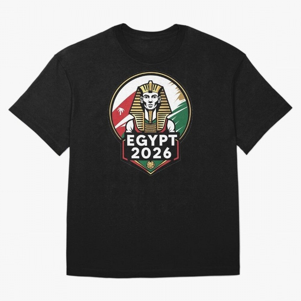 Egypt 2026 Sports Classic T-Shirt Honor Football Greatness during Global Football Passion for FIFA World Cup 2026 USA Canada Mexico, Filled with Messi, Neymar and Mbappe, England, France and Netherlands, Championship Spirit, Famous Goals, Roaring