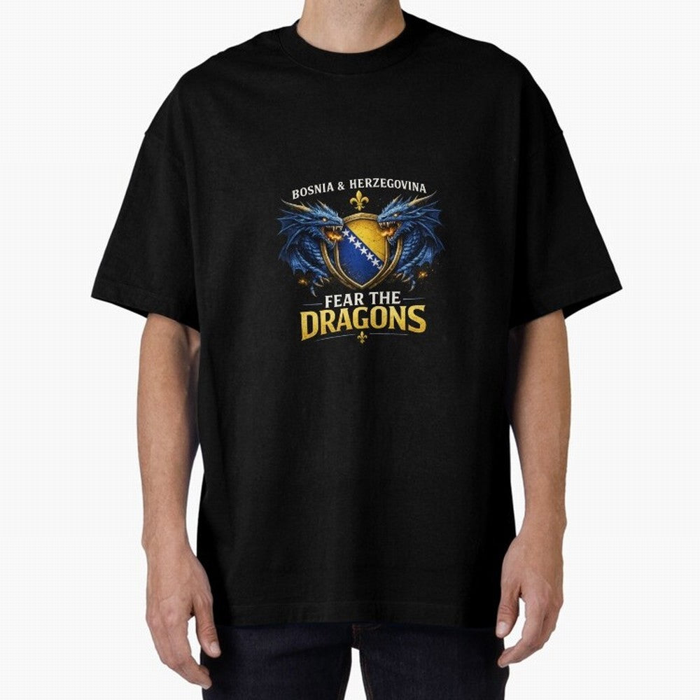 Fear the Dragons ¨C Bosnia Zmajevi Football Shirt | Bosnia & Herzegovina Fans Design Classic T-Shirt Show Fan Pride Across the FIFA World Cup 2026 Journey through Cristiano Ronaldo, Haaland and CR7 Highlights, Portugal, Spain and Germany Pride,