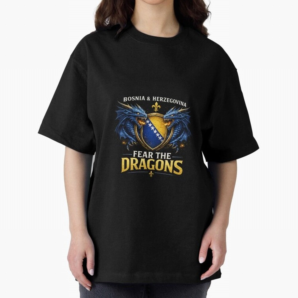Fear the Dragons ¨C Bosnia Zmajevi Football Shirt | Bosnia & Herzegovina Fans Design Classic T-Shirt Show Fan Pride Across the FIFA World Cup 2026 Journey through Cristiano Ronaldo, Haaland and CR7 Highlights, Portugal, Spain and Germany Pride,