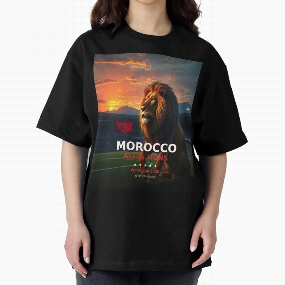 Morocco Atlas Lions - World Cup 2026 Soccer Fan Tee Classic T-Shirt Enjoy the FIFA World Cup 2026 USA Canada Mexico Journey through Cristiano Ronaldo, Haaland and CR7 Highlights, Argentina and Brazil Pride, Football History, Final Match Energy,
