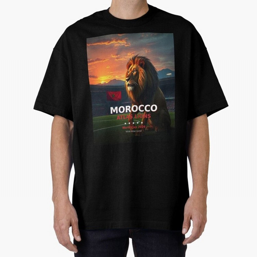 Morocco Atlas Lions - World Cup 2026 Soccer Fan Tee Classic T-Shirt Enjoy the FIFA World Cup 2026 USA Canada Mexico Journey through Cristiano Ronaldo, Haaland and CR7 Highlights, Argentina and Brazil Pride, Football History, Final Match Energy,