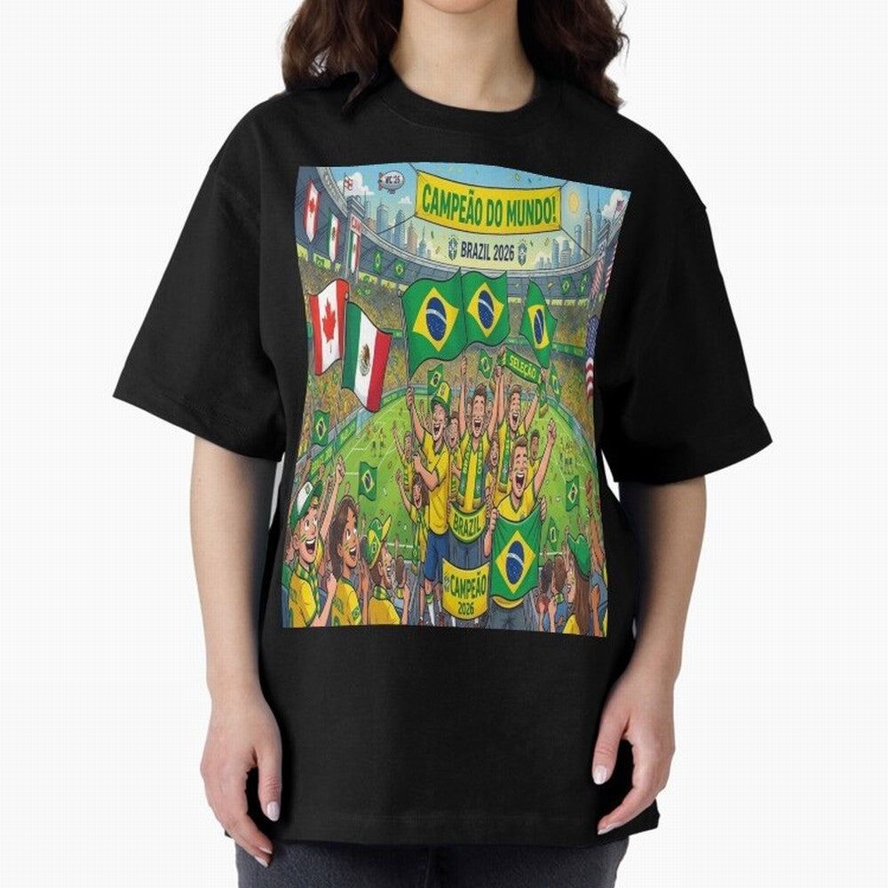 Brazil World Cup 2026 - Stadium Classic T-Shirt Elevate Match Day Hype around FIFA World Cup 2026 Group Stage, Neymar, Argentina, Soccer Culture, Superstar Moments, National Team Dreams and Competitive Fire; Perfect for People Who Love Argentina,