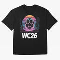 Retrofuturistic World Cup 2026 ¡ª Retro Sci-Fi Football Poster Classic T-Shirt Make Game Day About the FIFA World Cup 2026 Group Stage Journey through Cristiano Ronaldo, Haaland and CR7 Highlights, France and Portugal Pride, Vintage Soccer Flavor,