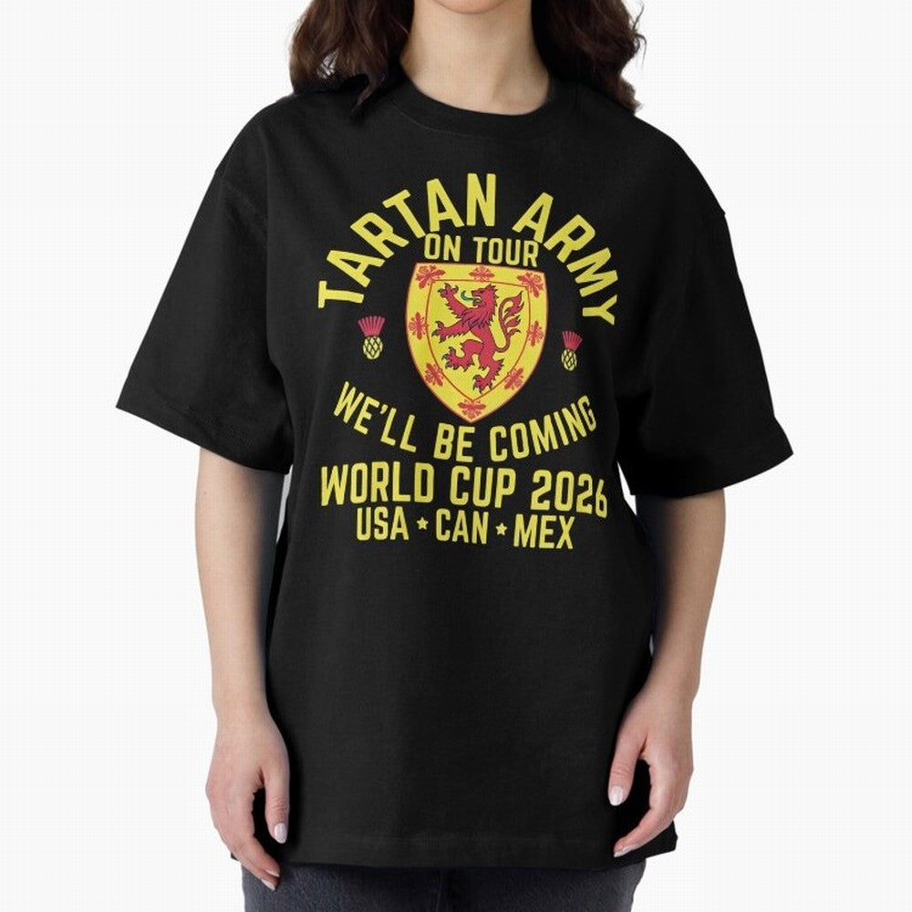 Tartan Army World Cup 2026 Scotland Tour Classic T-Shirt Feel the Trophy Chase of FIFA World Cup 2026 for Fans of Messi and Argentina, France and Brazil, Bringing Sports Nostalgia, International Competition, Famous Players and Unforgettable