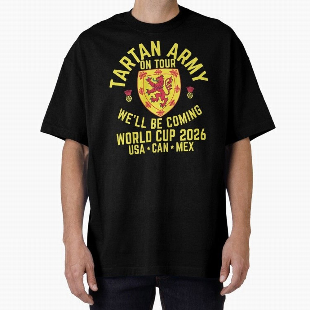 Tartan Army World Cup 2026 Scotland Tour Classic T-Shirt Feel the Trophy Chase of FIFA World Cup 2026 for Fans of Messi and Argentina, France and Brazil, Bringing Sports Nostalgia, International Competition, Famous Players and Unforgettable