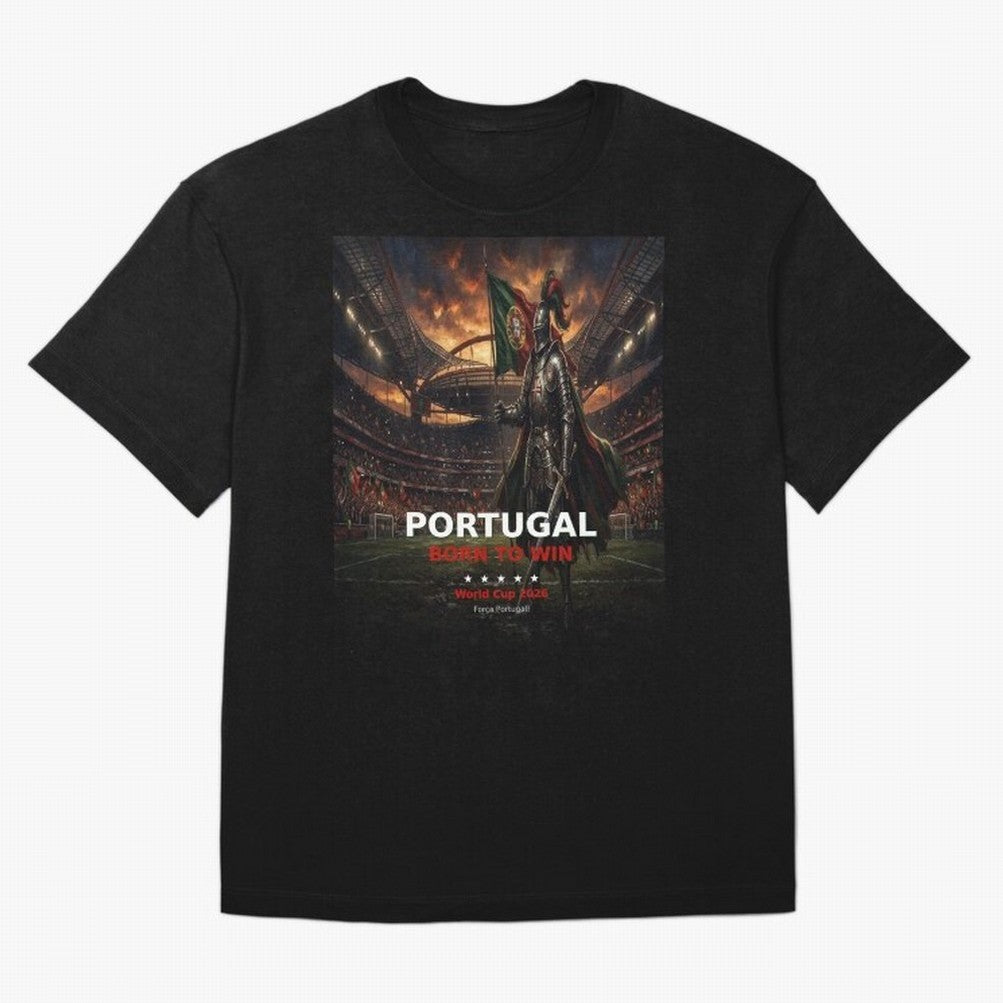 Portugal Born to Win - World Cup 2026 Soccer Fan Tee Classic T-Shirt Represent Football Lovers during FIFA World Cup 2026 Group Stage Made for Mbappe and Neymar, Germany Energy, Classic Soccer Heritage, Championship Pressure, Fan Loyalty and