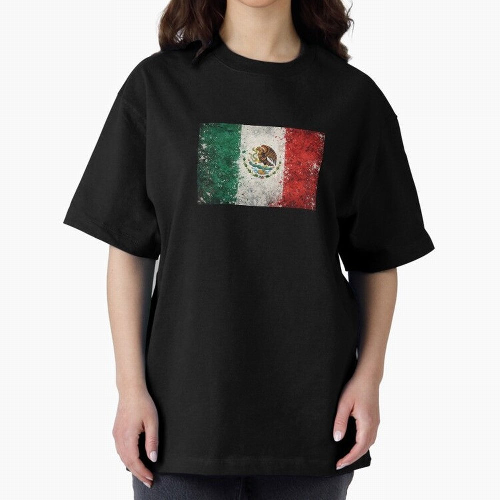 Mexico World Cup Flag ¨C Grunge Football Art Classic T-Shirt Carry the Colors and Pride of Match Day Hype around FIFA World Cup 2026 Group Stage, Messi, CR7 and Mbappe, Brazil, Match Day Excitement, Supporter Culture, Golden Goals and Global