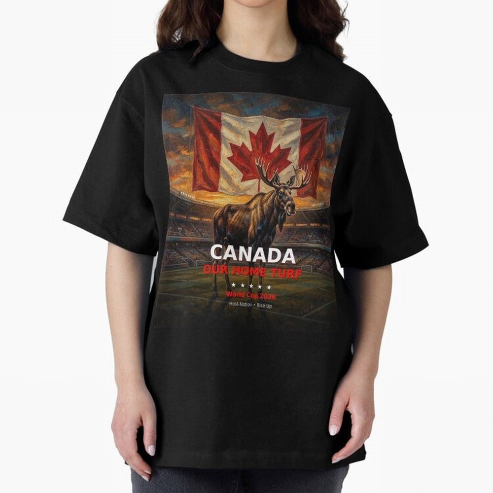 Canada Our Home Turf - World Cup 2026 Soccer Fan Tee Classic T-Shirt Bring World Football Passion into Global Football Passion for FIFA World Cup 2026, Featuring Haaland, France and Portugal, Global Supporter Spirit, Legendary Goals, National
