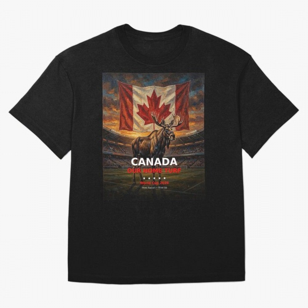 Canada Our Home Turf - World Cup 2026 Soccer Fan Tee Classic T-Shirt Bring World Football Passion into Global Football Passion for FIFA World Cup 2026, Featuring Haaland, France and Portugal, Global Supporter Spirit, Legendary Goals, National