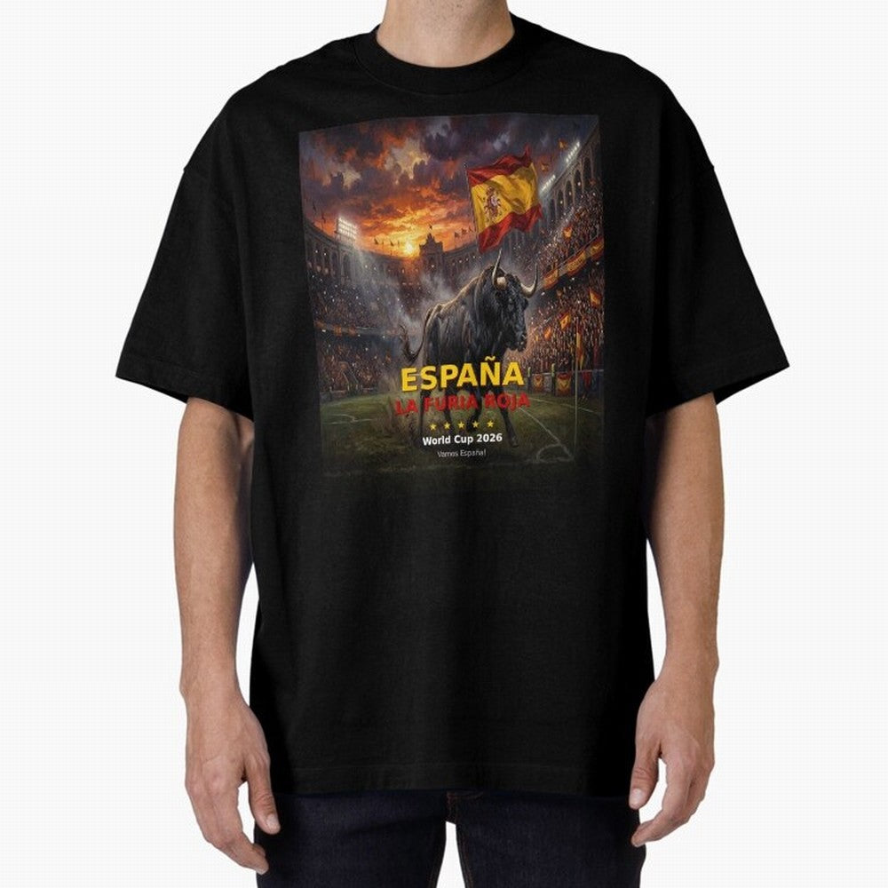 Espa?a La Furia Roja - World Cup 2026 Soccer Fan Tee Classic T-Shirt Fuel the FIFA World Cup 2026 Journey through Cristiano Ronaldo Highlights, England Pride, Sports Nostalgia, International Competition, Famous Players and Unforgettable Victories;