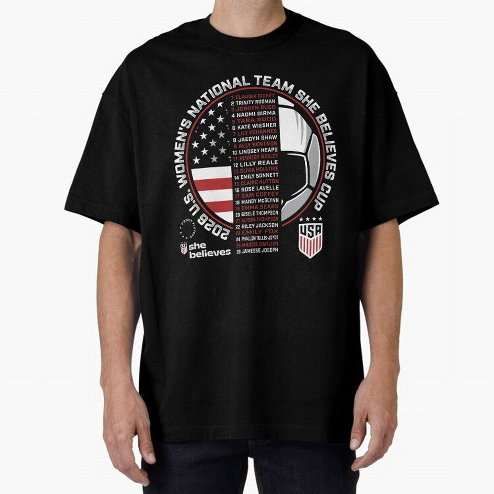 She Believes Cup Champions U.S. Women¡¯s National Soccer Team 2026 Classic T-Shirt Back Your Heroes with FIFA World Cup 2026 USA Canada Mexico for Fans of Mbappe and England, Bringing Game Day Rituals, Football Legends, Country Pride and the Road