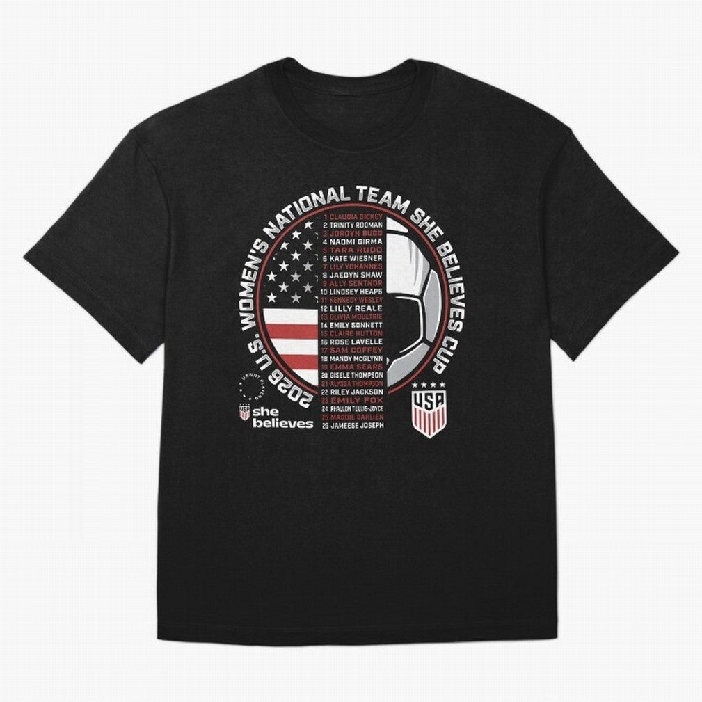 She Believes Cup Champions U.S. Women¡¯s National Soccer Team 2026 Classic T-Shirt Back Your Heroes with FIFA World Cup 2026 USA Canada Mexico for Fans of Mbappe and England, Bringing Game Day Rituals, Football Legends, Country Pride and the Road