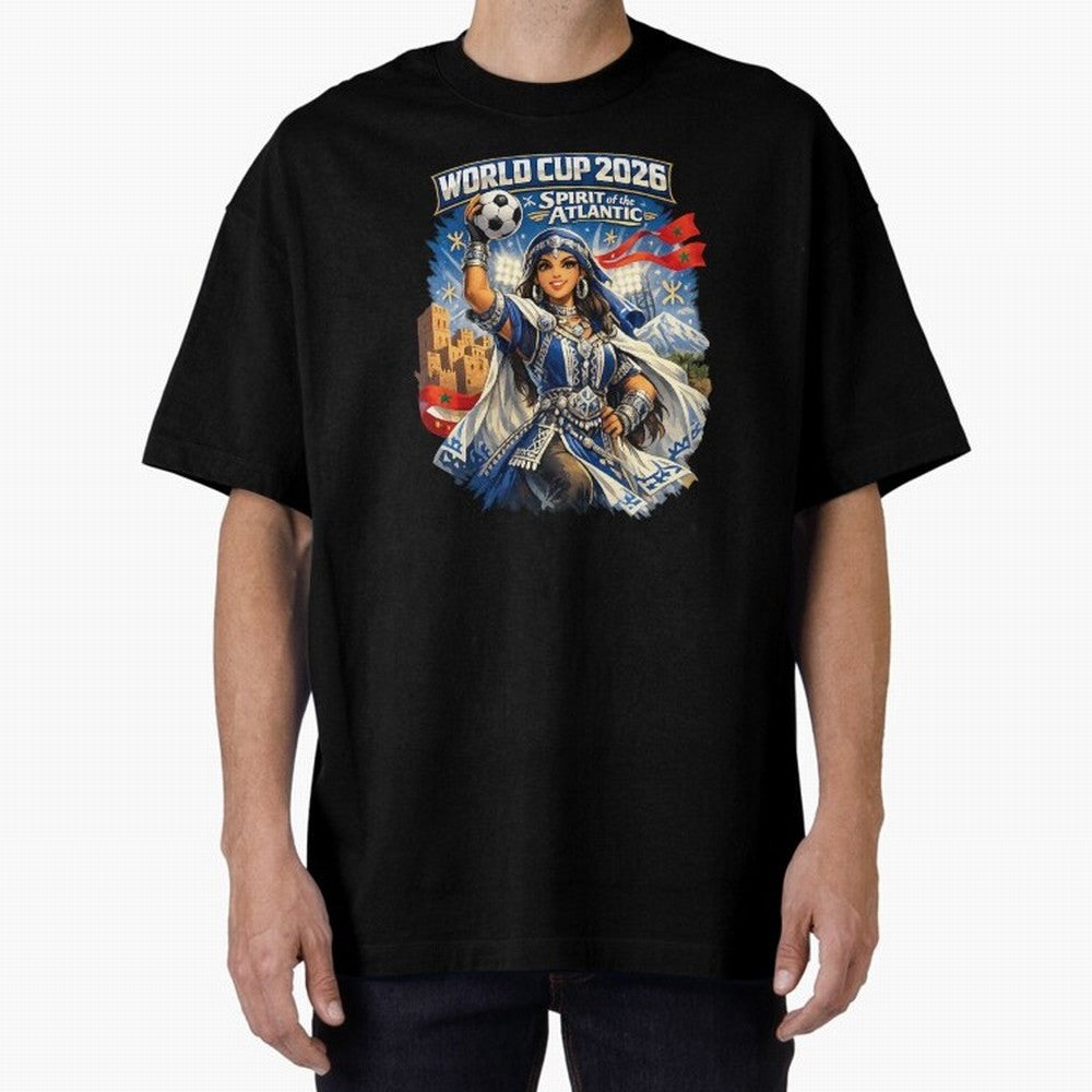 Moroccan Women World Cup 2026 Atlantic Spirit Classic T-Shirt Bring Champion Energy into the FIFA World Cup 2026 Journey through Mbappe and Neymar Highlights, Spain Pride, Supporter Pride, Iconic Celebrations, Legendary Names and Global Match Day