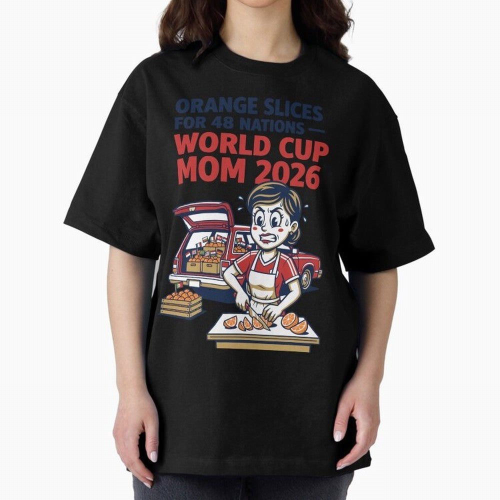 Orange Slices for 48 Nations World Cup Mom V1 Classic T-Shirt Relive FIFA World Cup 2026 USA Canada Mexico for Fans of Mbappe and Neymar and Brazil, Portugal and Argentina, Bringing Goal Celebration Energy, Supporter Heritage, Football Icons and