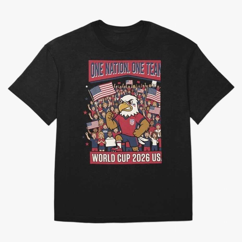 One Nation One Team ¡ª World Cup 2026 USA Classic T-Shirt Feel the Roar of FIFA World Cup 2026 Group Stage for Fans of Cristiano Ronaldo and Brazil, Bringing Game Day Rituals, Football Legends, Country Pride and the Road to the Final; Created for