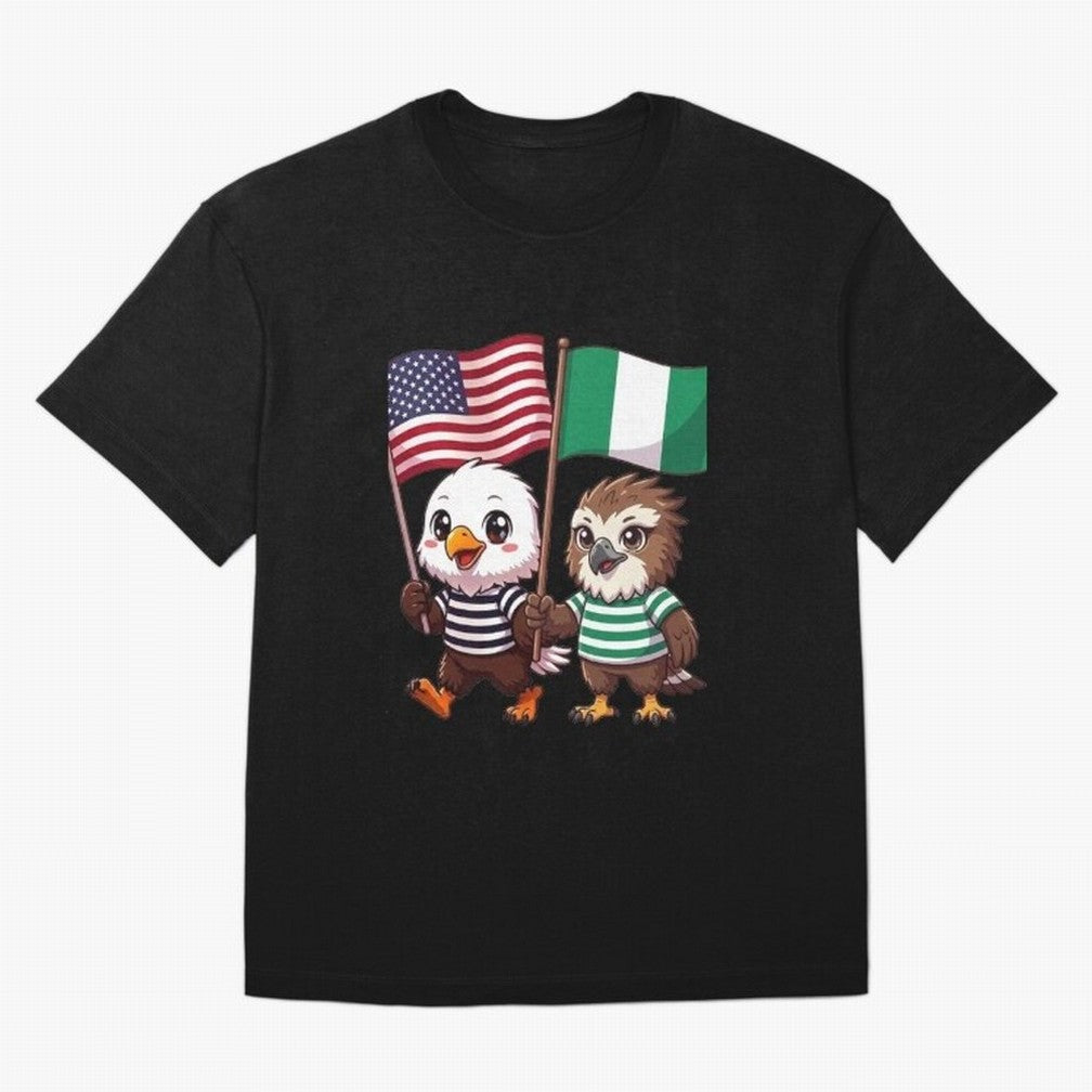 the American eagle and its friend the Nigerian eagle Classic T-Shirt Celebrate Unforgettable Nights in Global Football Passion for FIFA World Cup 2026, Built around CR7, Spain and Netherlands, Stadium Chants, National Pride, Trophy Dreams and