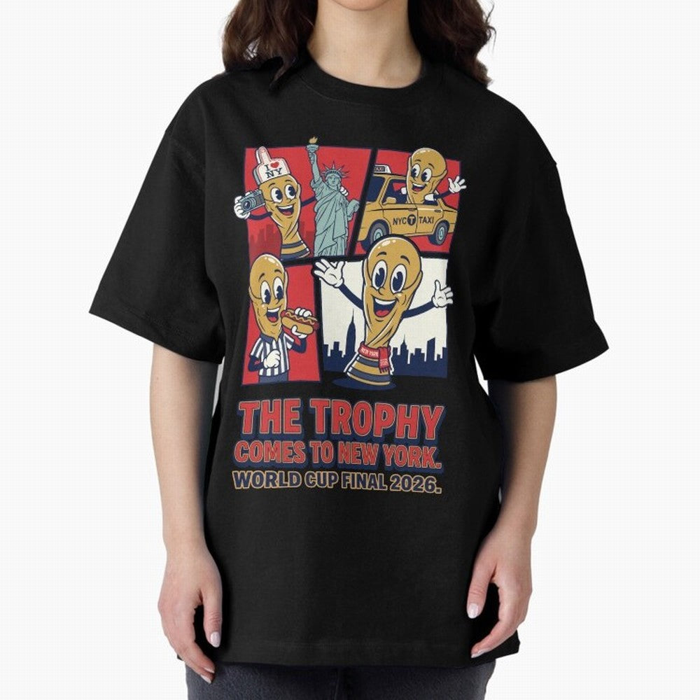 The Trophy Comes to New York ¡ª World Cup Final V1 Classic T-Shirt Turn Up for FIFA World Cup 2026 Group Stage for Fans of CR7 and Netherlands, Bringing Stadium Memories, Football Loyalty, International Chants and Championship Tradition; Perfect
