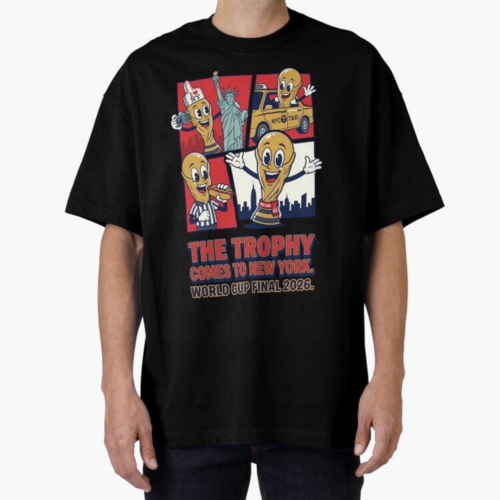 The Trophy Comes to New York ¡ª World Cup Final V1 Classic T-Shirt Turn Up for FIFA World Cup 2026 Group Stage for Fans of CR7 and Netherlands, Bringing Stadium Memories, Football Loyalty, International Chants and Championship Tradition; Perfect