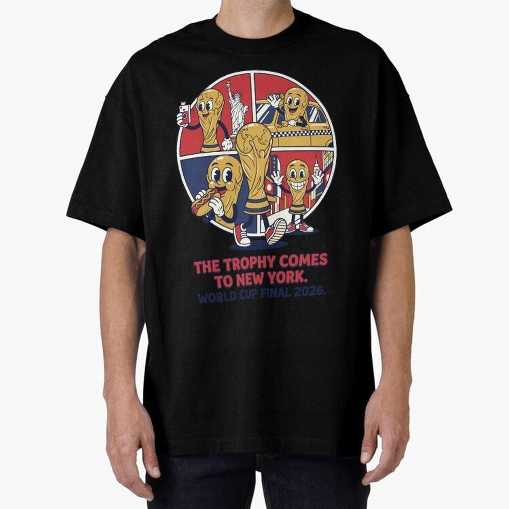 The Trophy Comes to New York ¡ª World Cup Final V2 Classic T-Shirt Celebrate Unforgettable Nights in Global Football Passion for FIFA World Cup 2026, Filled with Neymar, Haaland and Cristiano Ronaldo, Argentina, France and Brazil, Champion Mindset,