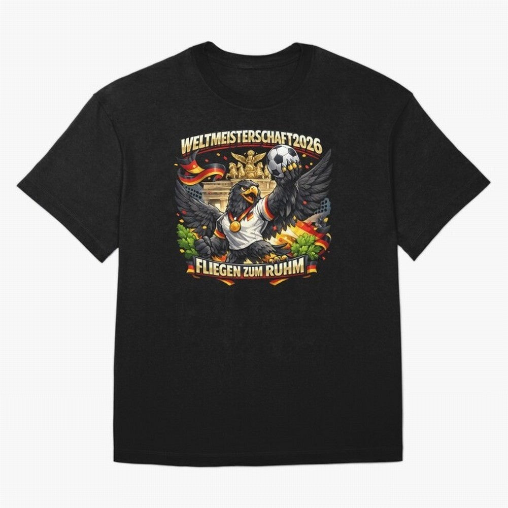 German Eagle World Cup 2026 Football Fan Art Classic T-Shirt Celebrate National Team Dreams in FIFA World Cup 2026 Group Stage for Fans of Neymar, Haaland and Cristiano Ronaldo and France and Portugal, Bringing Football Passion, Legendary