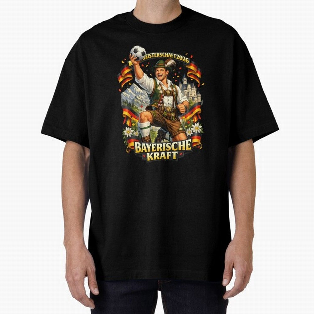 Bayerische Kraft World Cup 2026 Germany Fan Classic T-Shirt Celebrate the Stars of FIFA World Cup 2026 Group Stage Spirit, Filled with France, Neymar, Football Festival Excitement, Trophy Ambitions, Country Rivalries and Star Player Buzz; Made for