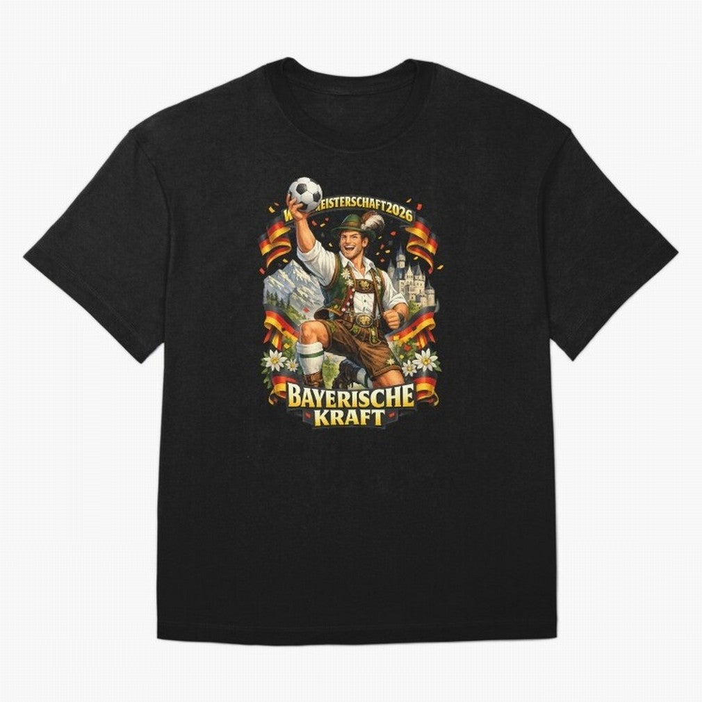 Bayerische Kraft World Cup 2026 Germany Fan Classic T-Shirt Celebrate the Stars of FIFA World Cup 2026 Group Stage Spirit, Filled with France, Neymar, Football Festival Excitement, Trophy Ambitions, Country Rivalries and Star Player Buzz; Made for