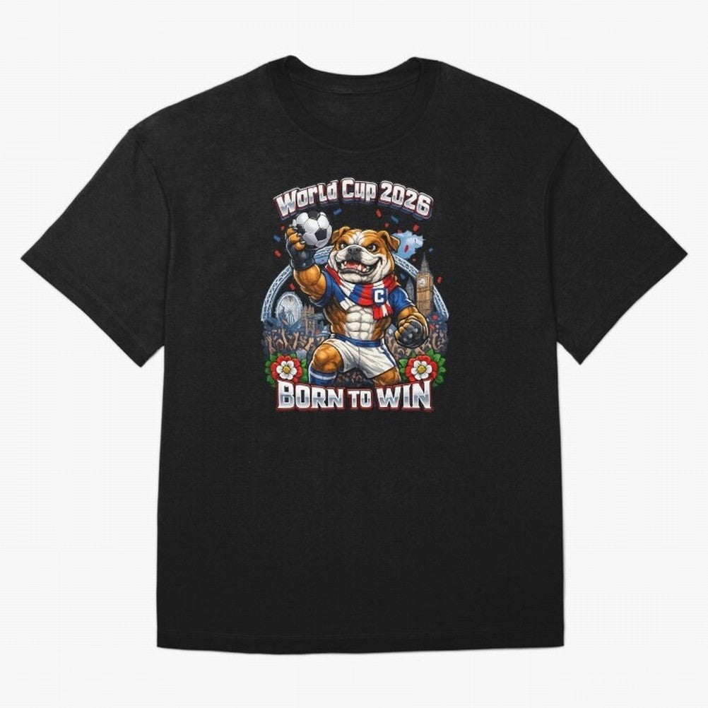 England Bulldog World Cup 2026 Fan Art Classic T-Shirt Fuel FIFA World Cup 2026 USA Canada Mexico for Fans of Mbappe and Spain, Bringing Fan Favorite Moments, National Team Passion, Big Match Drama and Soccer History; Ideal for Fans Who Follow