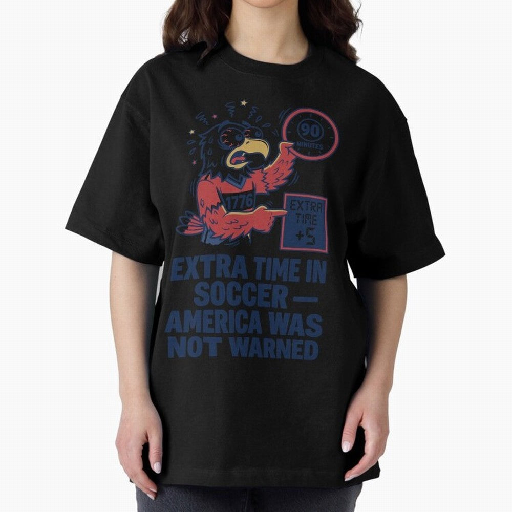 Extra Time ¡ª America Was Not Warned V2 Classic T-Shirt Fuel Your Fan Pride for FIFA World Cup 2026 Connected to CR7, Portugal Energy, Worldwide Fan Energy, Dramatic Goals, Stadium Lights and Championship Celebrations; Great for Watch Parties,