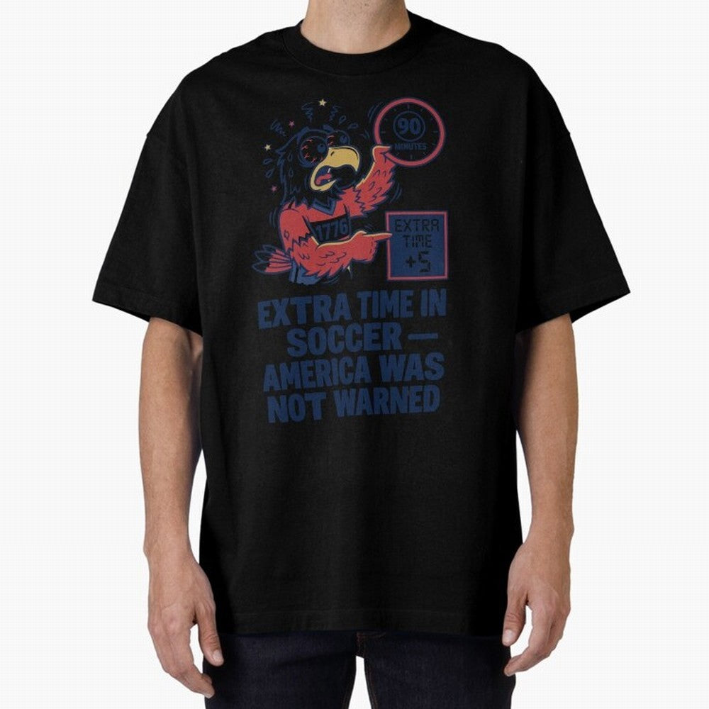 Extra Time ¡ª America Was Not Warned V2 Classic T-Shirt Fuel Your Fan Pride for FIFA World Cup 2026 Connected to CR7, Portugal Energy, Worldwide Fan Energy, Dramatic Goals, Stadium Lights and Championship Celebrations; Great for Watch Parties,