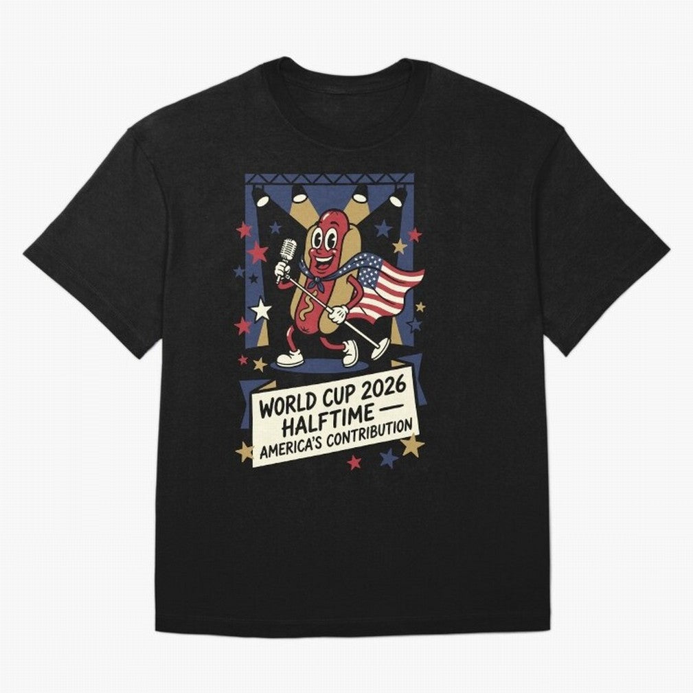 World Cup 2026 Halftime ¡ª America's Contribution V1 Classic T-Shirt Honor Football Greatness during FIFA World Cup 2026 USA Canada Mexico Connected to Messi and Cristiano Ronaldo, Spain and Netherlands Energy, Football Festival Excitement, Trophy