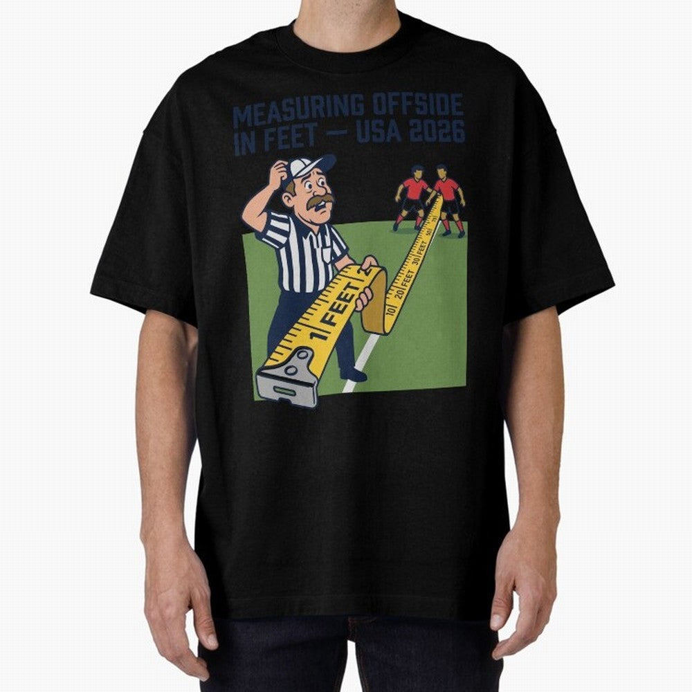 Measuring Offside in Feet ¡ª USA 2026 V3 Classic T-Shirt Make Every Match About Global Football Passion for FIFA World Cup 2026, with Mbappe and Neymar, England, France and Netherlands, Championship Spirit, Famous Goals, Roaring Crowds and