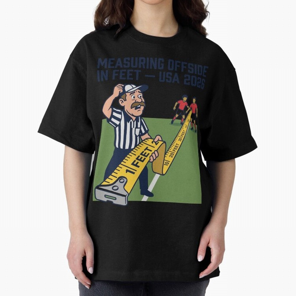 Measuring Offside in Feet ¡ª USA 2026 V3 Classic T-Shirt Make Every Match About Global Football Passion for FIFA World Cup 2026, with Mbappe and Neymar, England, France and Netherlands, Championship Spirit, Famous Goals, Roaring Crowds and