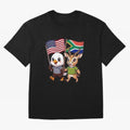 The American eagle and its friend, the South African springbok Classic T-Shirt Elevate Global Football Passion for FIFA World Cup 2026 USA Canada Mexico, Centered on Haaland, France and Portugal, Vintage Soccer Flavor, Modern Football Stars,