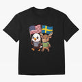 The American eagle and its friend, the Swedish elk Classic T-Shirt Celebrate Rivalries and Pride in Match Day Hype around FIFA World Cup 2026 Group Stage, Mbappe and Neymar, Portugal, Spain and Germany, Match Day Excitement, Supporter Culture,