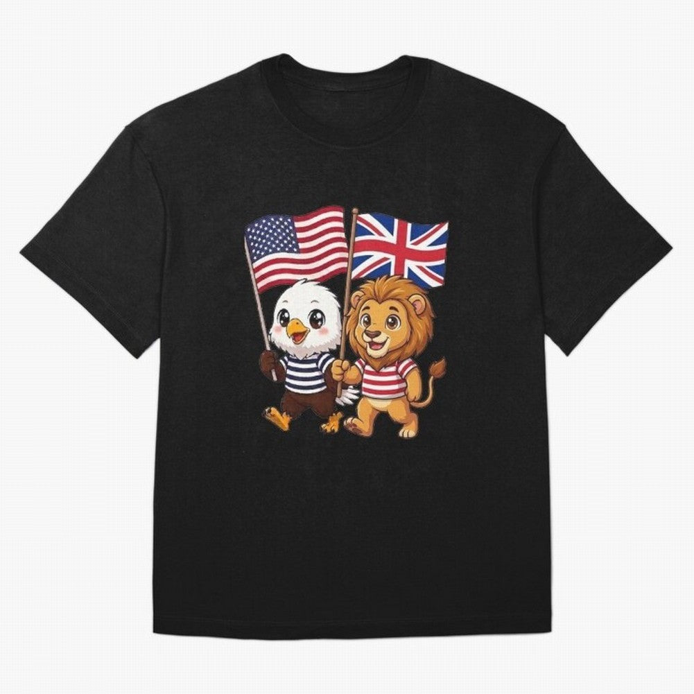 The American eagle and its brothers, the British lion Classic T-Shirt Stand Proud for Match Day Hype around FIFA World Cup 2026 Group Stage, CR7, England, Stadium Chants, National Pride, Trophy Dreams and Unforgettable Football Memories; Built for