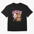 The American eagle and its brothers, the British lion Classic T-Shirt Stand Proud for Match Day Hype around FIFA World Cup 2026 Group Stage, CR7, England, Stadium Chants, National Pride, Trophy Dreams and Unforgettable Football Memories; Built for
