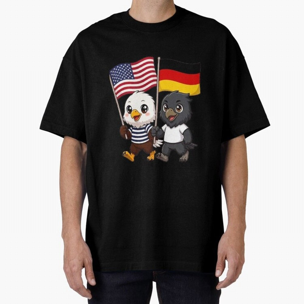 The American eagle and its friend the German eagle Classic T-Shirt Fuel the Hype around FIFA World Cup 2026 for Fans of CR7 and Portugal, Spain and Germany, Bringing Match Day Excitement, Supporter Culture, Golden Goals and Global Football Passion;