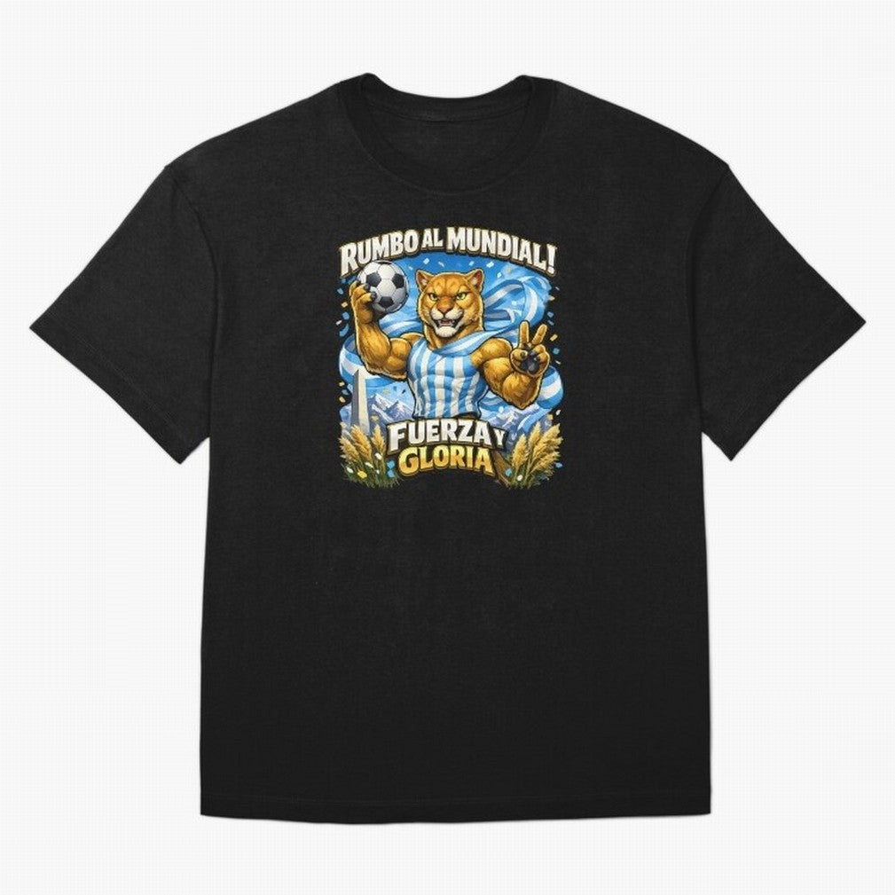 Argentina Puma World Cup Fan Art Classic T-Shirt Experience the Global Stage of FIFA World Cup 2026 USA Canada Mexico Spirit, Filled with England and Germany, Messi, Neymar and Mbappe, Match Day Excitement, Supporter Culture, Golden Goals and