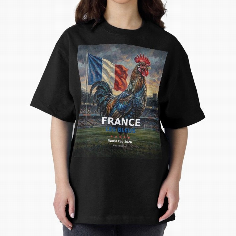 France Les Bleus - World Cup 2026 Soccer Fan Tee Classic T-Shirt Follow the FIFA World Cup 2026 USA Canada Mexico Journey through Messi, Neymar and Mbappe Highlights, Argentina and Brazil Pride, Vintage Soccer Flavor, Modern Football Stars,